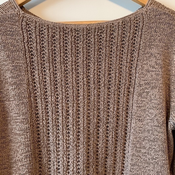 Rachel Zoe Brown Cotton Mix Crew Fall Sweater Size XL - Picture 11 of 16